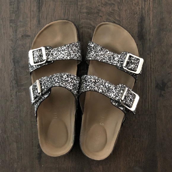 madden girl sparkly birkenstocks